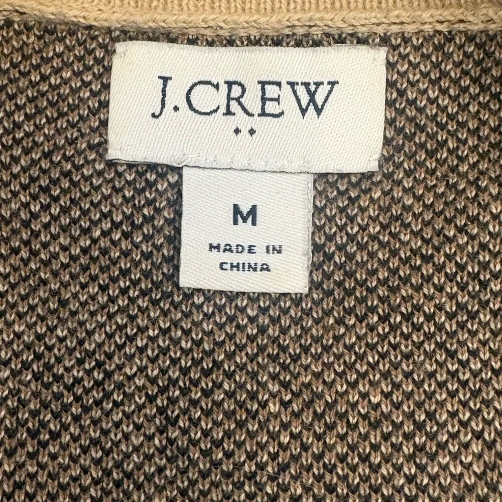 J. Crew Women’s Leopard Print Open Front Cardigan Size M